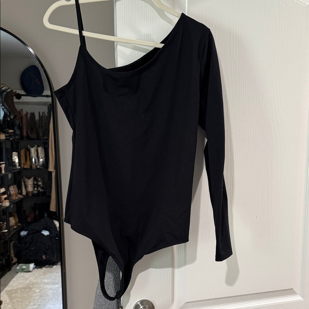 Women’s Abercrombie One-Shoulder Black Bodysuit
